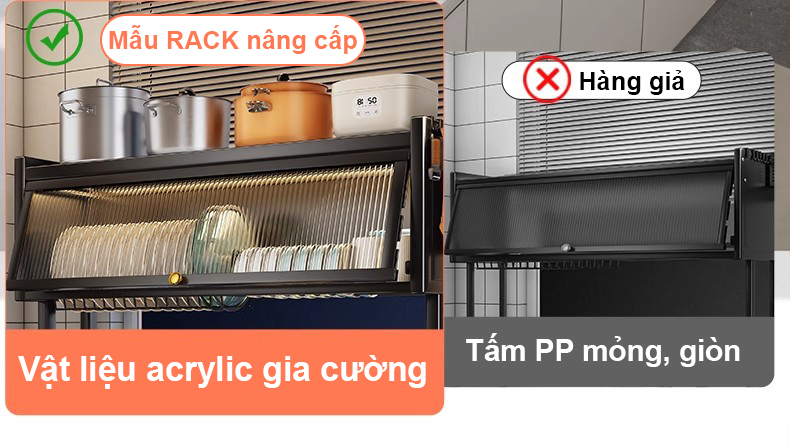 RACK Kệ để chén bát có nắp đậy giá để bát đĩa inox 304 Kệ Nắp Nhà Bếp ...