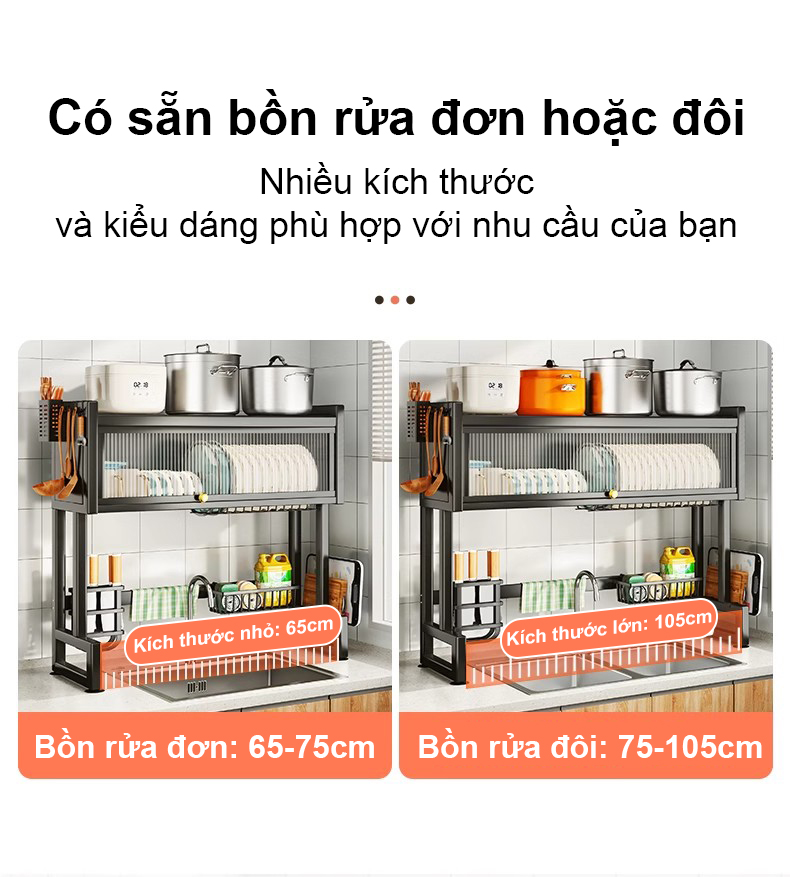 RACK Kệ để chén bát có nắp đậy giá để bát đĩa inox 304 Kệ Nắp Nhà Bếp ...