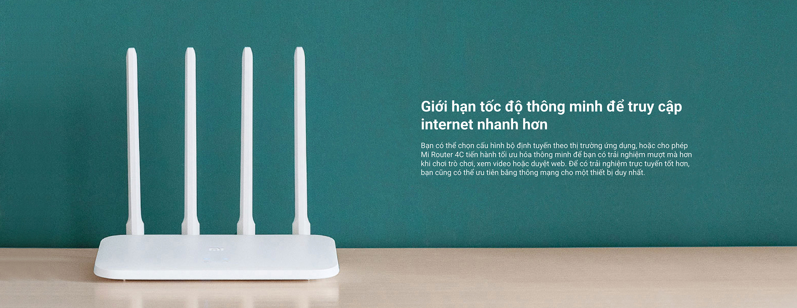 Mi Router 4C | Bốn ăng-ten đa hướng cho trải nghiệm nhanh hơn và thông ...