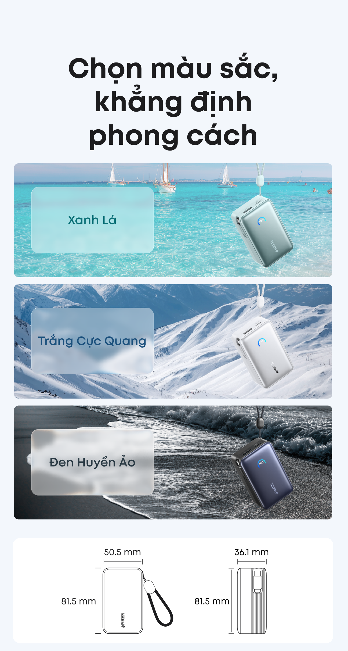 SDP Anker Nano 10.000mAh | Sạc nhanh 45W | 2 cổng 1C1A | Tích hợp cáp USB-C rút gọn | Sạc 3 thiết bị - A1638 – ảnh mô tả chi tiết 9