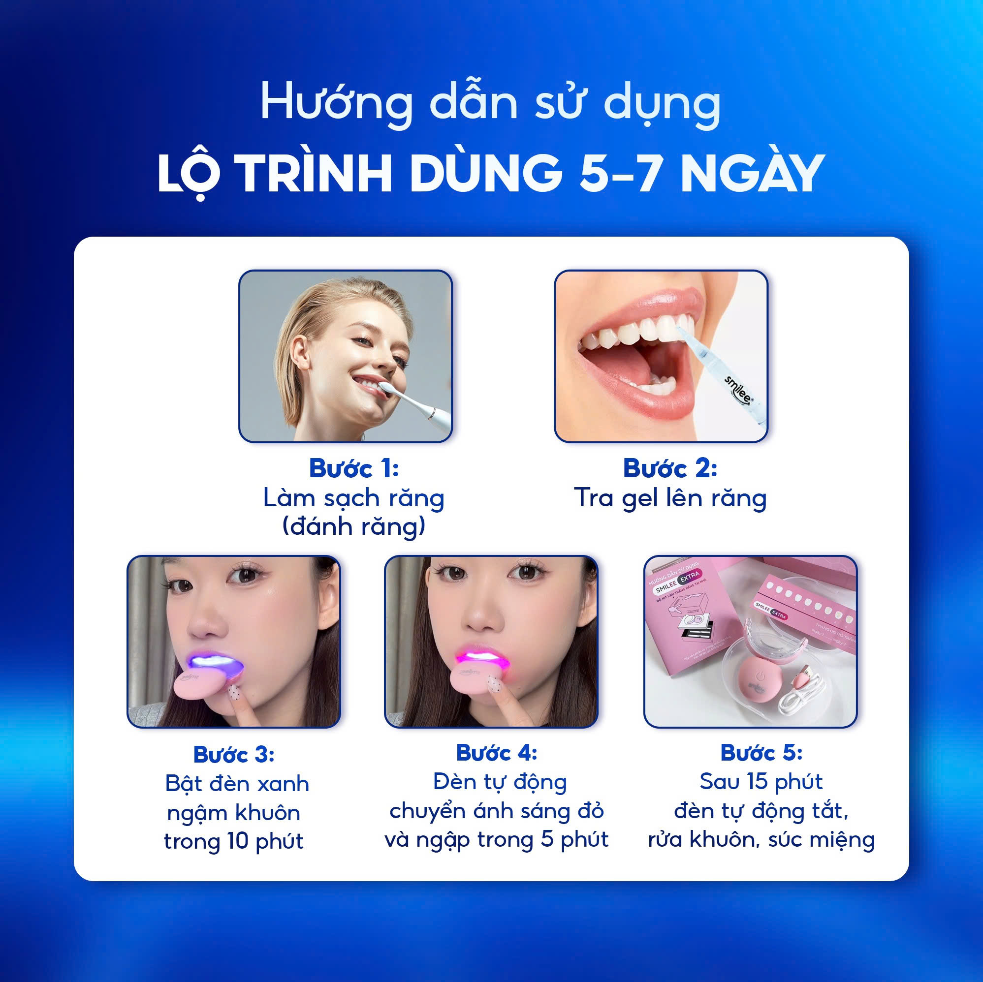 [GIÁ 657K TẠI LIVE SHOP] Trắng răng Smilee Extra, trắng răng từ 2-6 ...