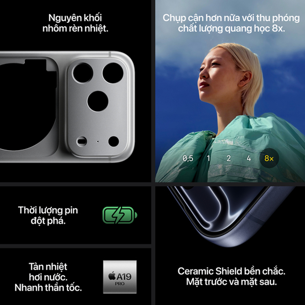 Apple iPhone 17 Pro Max 256GB Chính hãng ZP/A – ảnh mô tả chi tiết 6