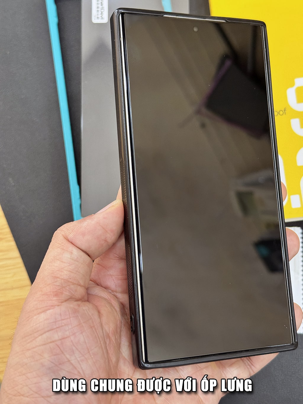 Kính cường lực dùng cho Samsung Galaxy S24 Ultra / S25 Ultra / S26 Ultra full màn hình hãng Smart Devil có khung hỗ trợ – ảnh mô tả chi tiết 12