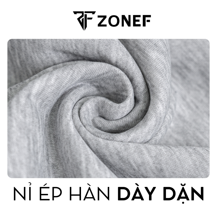 Quần Nỉ Ống Cong Phối Dây Thừng Bản Nhỏ ZONEF STUDIO Nỉ Ép Hàn, Quần ...