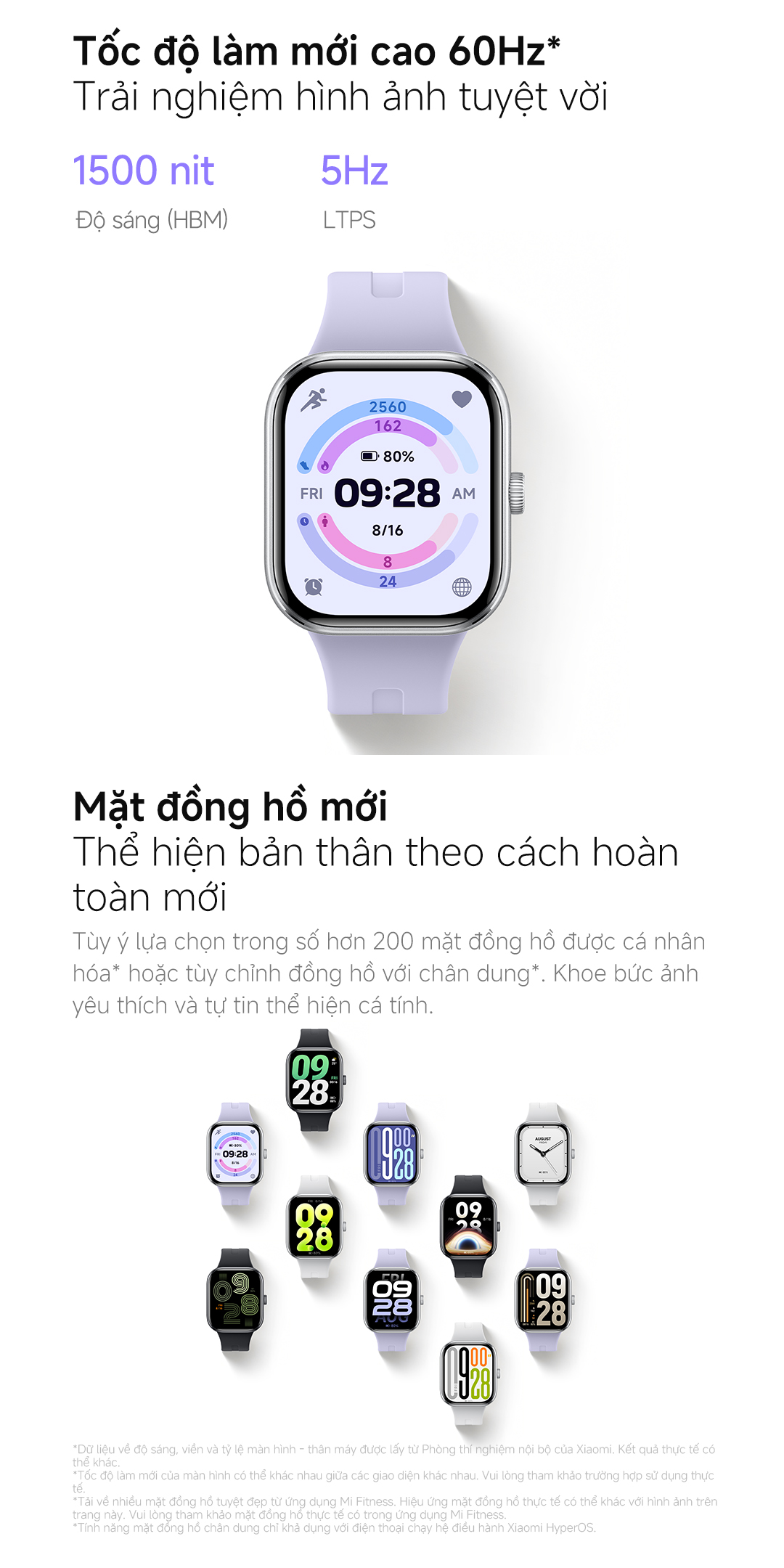 Xiaomi Đồng hồ thông minh Redmi Watch 5 |Redmi Watch 5 Lite| Redmi Watch 5 Active – ảnh mô tả chi tiết 4