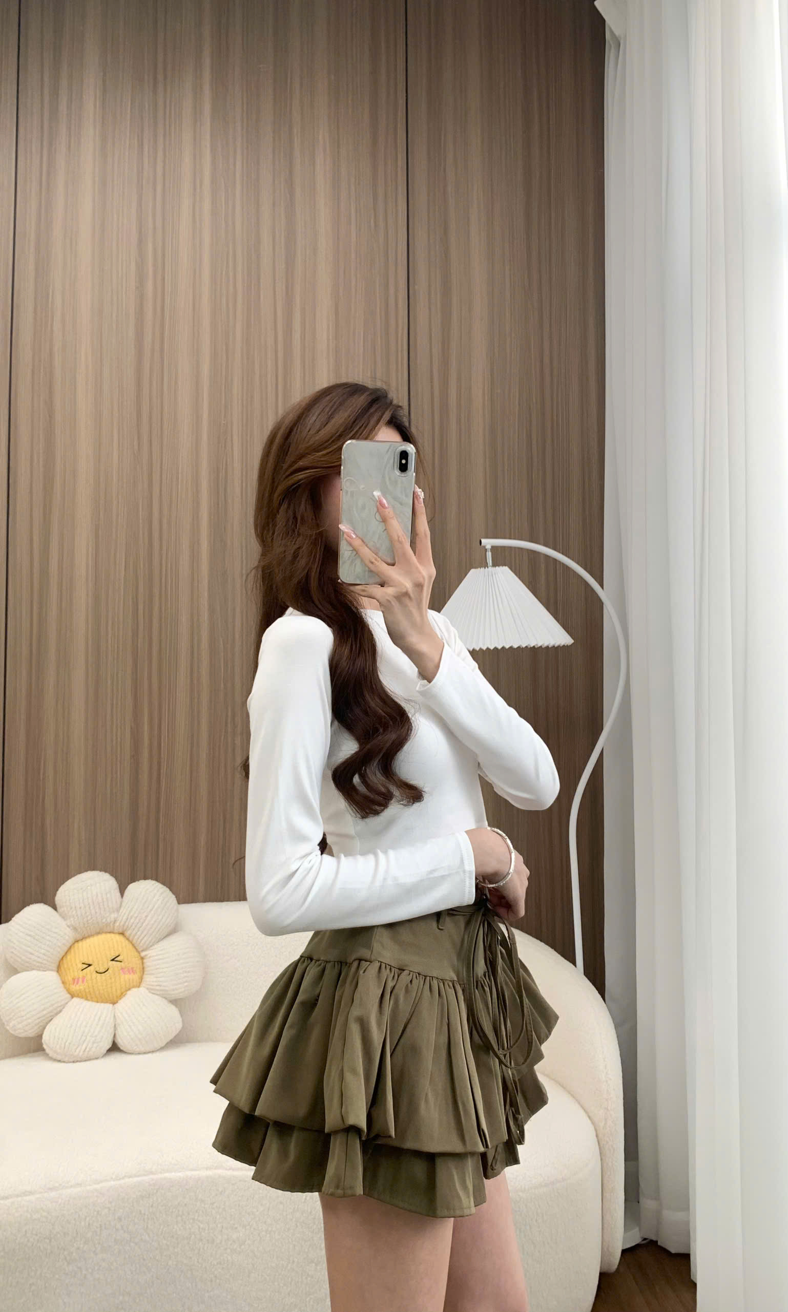 Chân Váy Cạp Cao Xếp Tầng Dáng Xoè Kèm Đai Dây Nơ Khoá Sườn CV322 ...