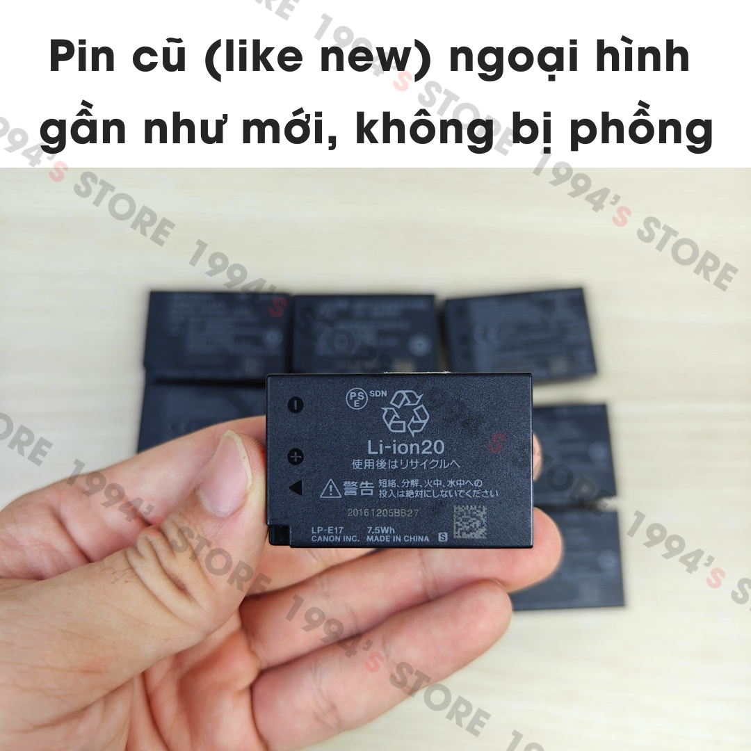 Pin cho máy ảnh Canon LP-E17 dùng cho Canon M3, M5, M6, M6II, RP, R10 ...
