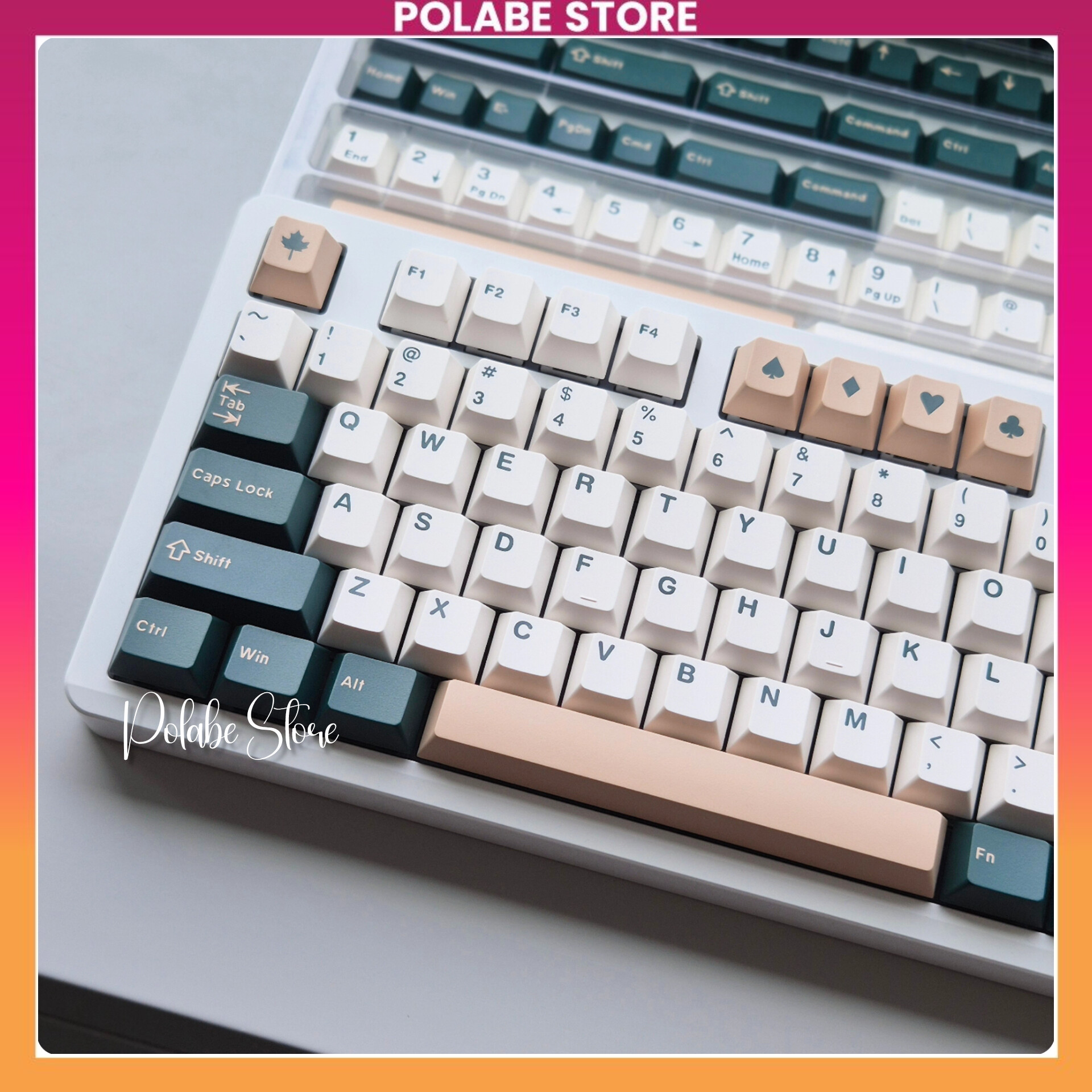 Keycap British Racing Cherry profile bàn phím cơ Keycap CMK British ...
