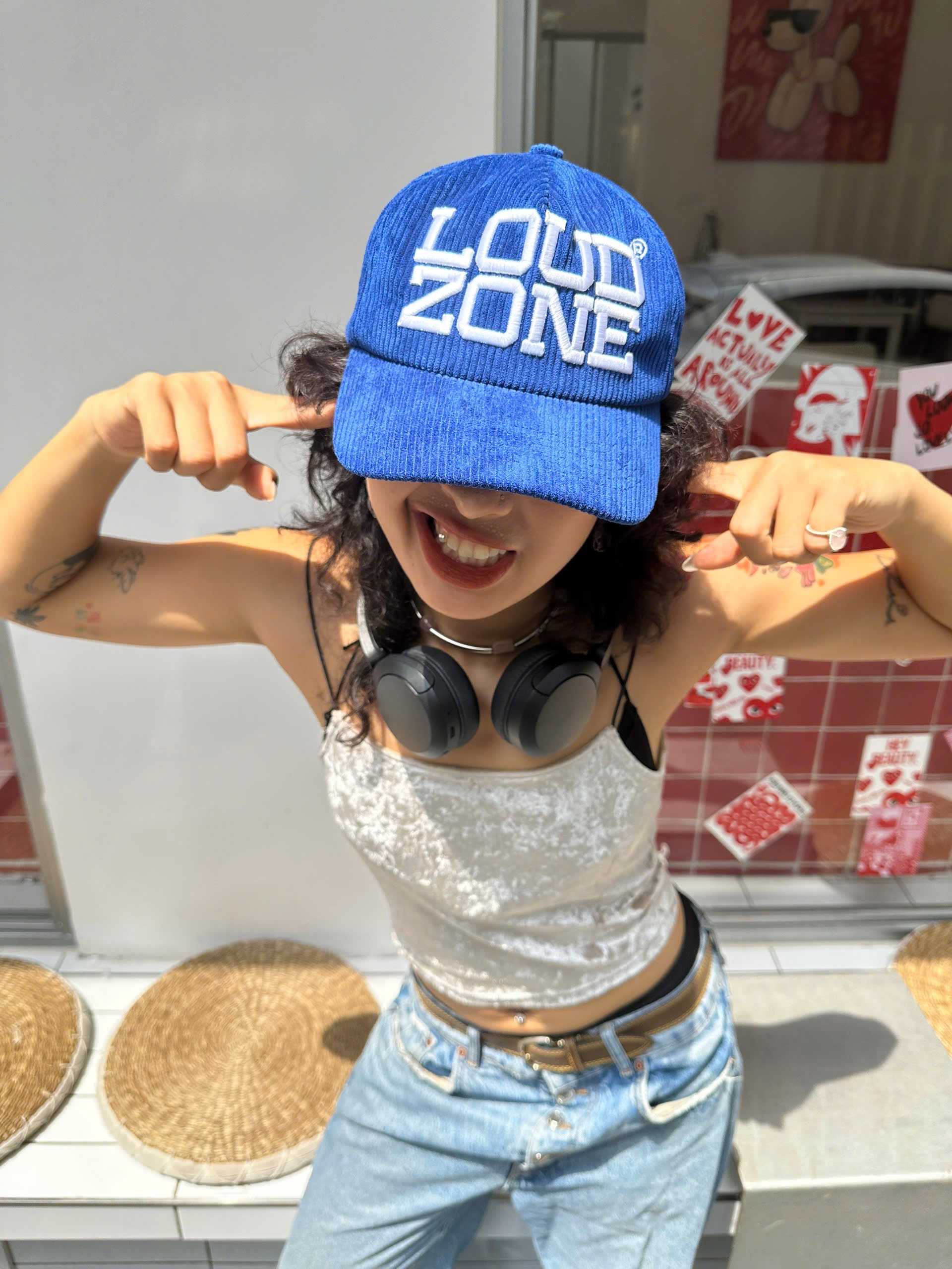 Mũ lưỡi trai ClownZ Loudzone Corduroy Logo Cap nam nữ nón hat local ...
