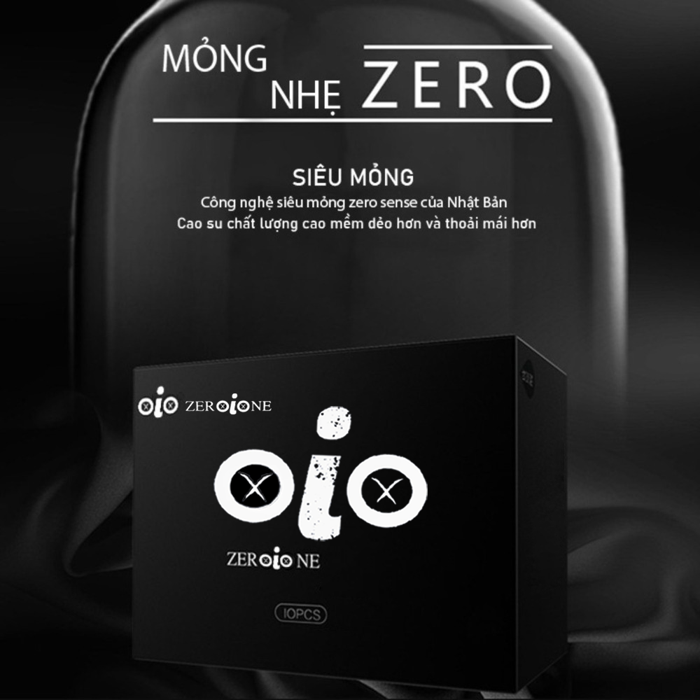 [Siêu rẻ /Che tên] Bao cao su kéo dài thời gian siêu mỏng 001 OiO, bcs ...