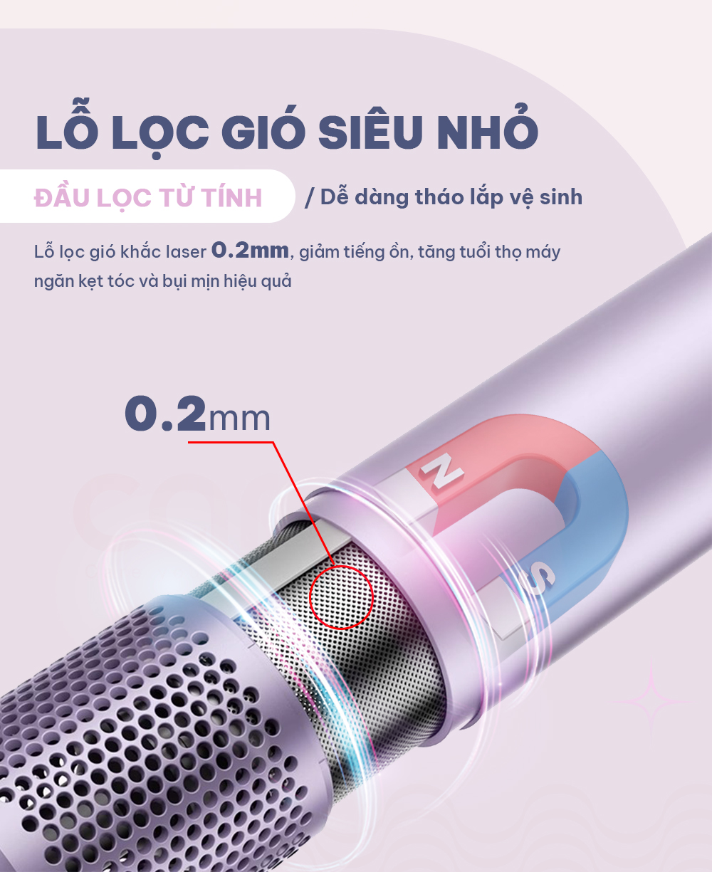 Máy sấy tóc ion âm Camy Air Power 2 chiều tạo kiểu bảo vệ tóc, tốc độ cao 1600W bảo hành 12 tháng