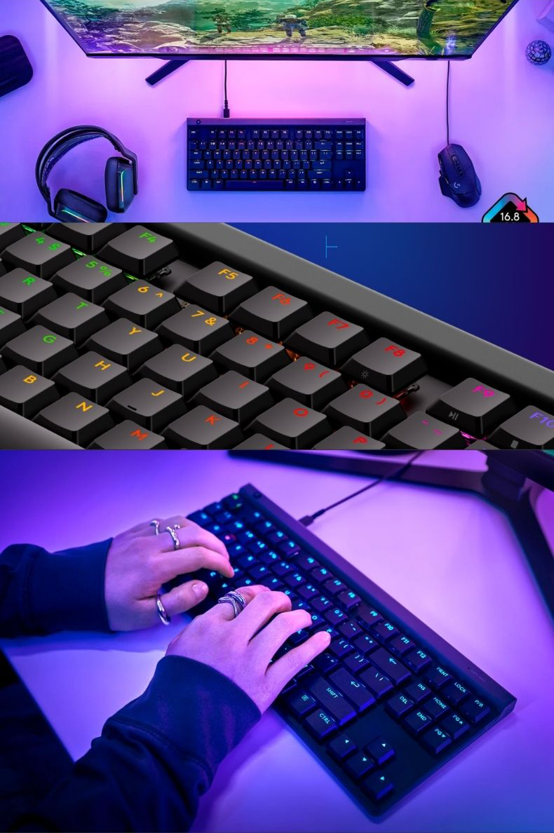 Bàn phím Gaming có dây Low profile Logitech G515 TKL - LIGHTSYNC RGB ...