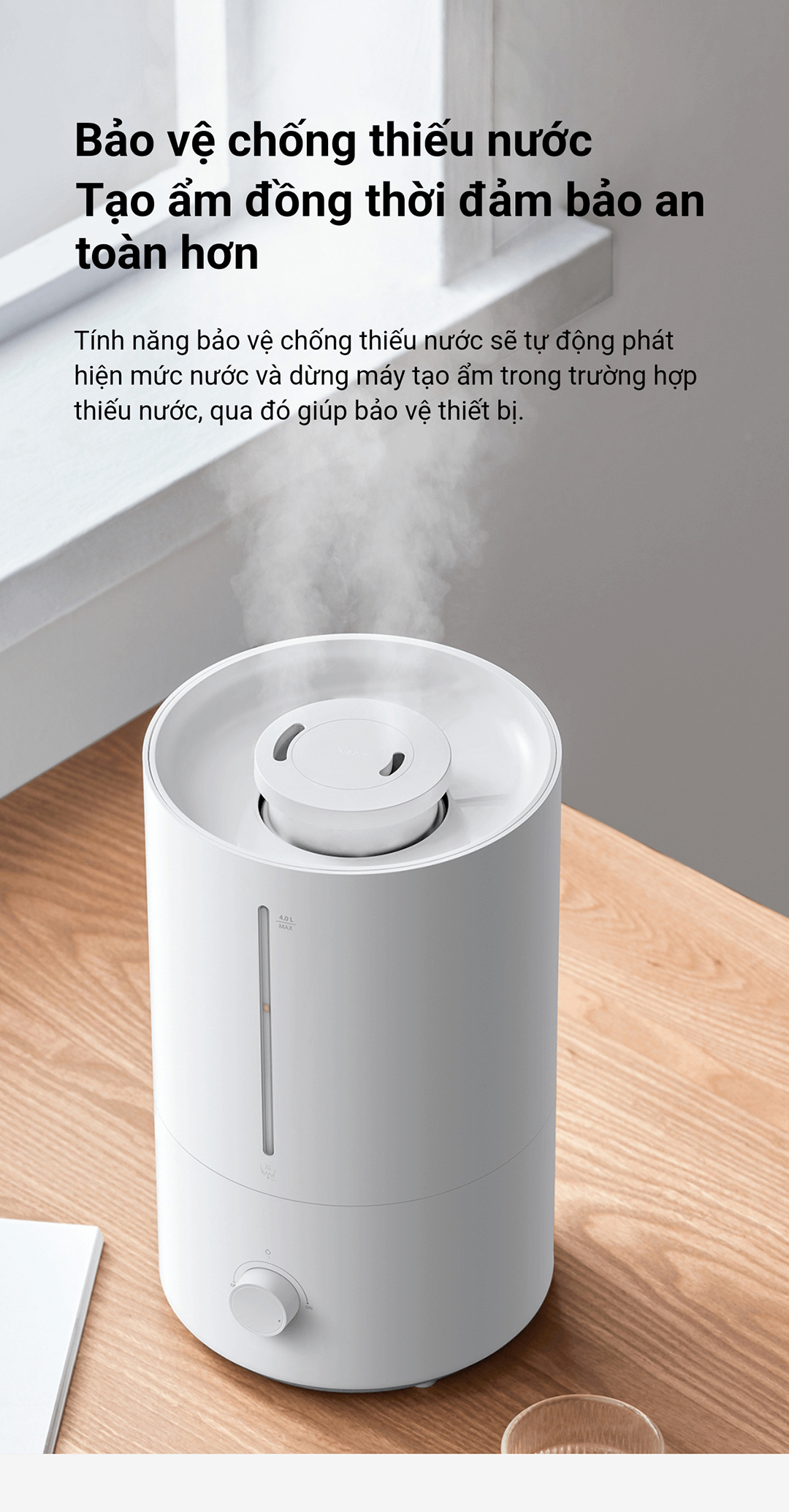 Xiaomi Smart Humidifier 2 Lite | Tạo luồng khí ẩm mới liên tục, cho ...