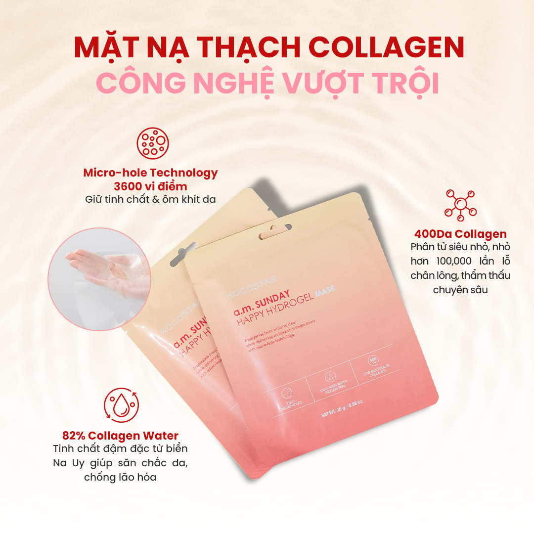 Combo Mặt Nạ Thạch Collagen Kocostar Hydrogel Mask Săn Chắc, Chống Lão ...