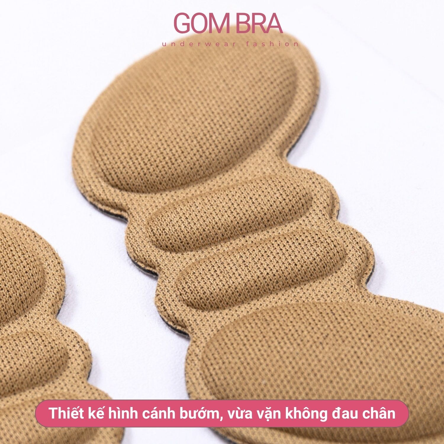 [MUA 5 TẶNG 2] Miếng lót giày dán gót Gom Bra, chất liệu cotton khử mùi ...