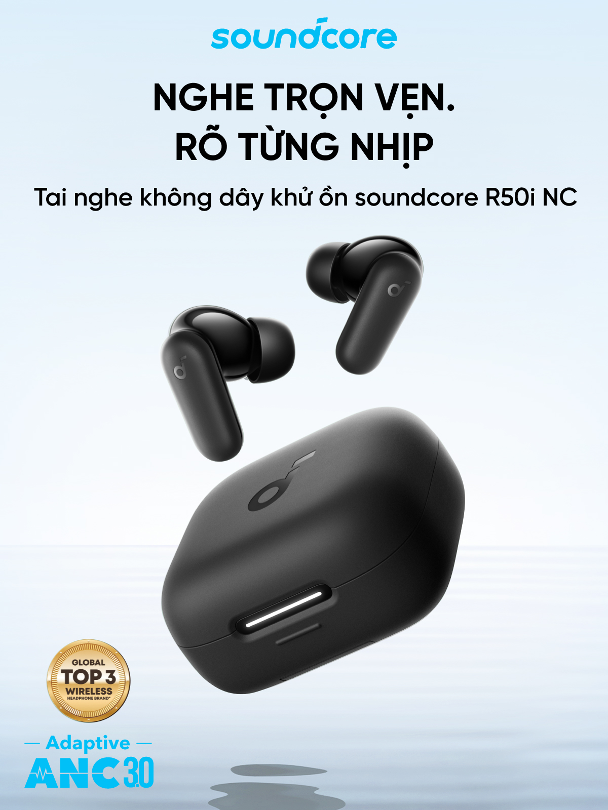 Tai nghe bluetooth soundcore R50i NC | Chống ồn ANC | Chống nước và bụi ...