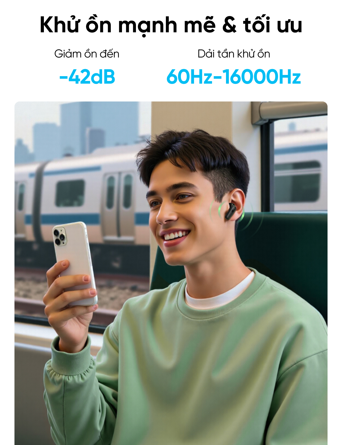 Tai nghe bluetooth soundcore R50i NC | Chống ồn ANC | Chống nước và bụi ...