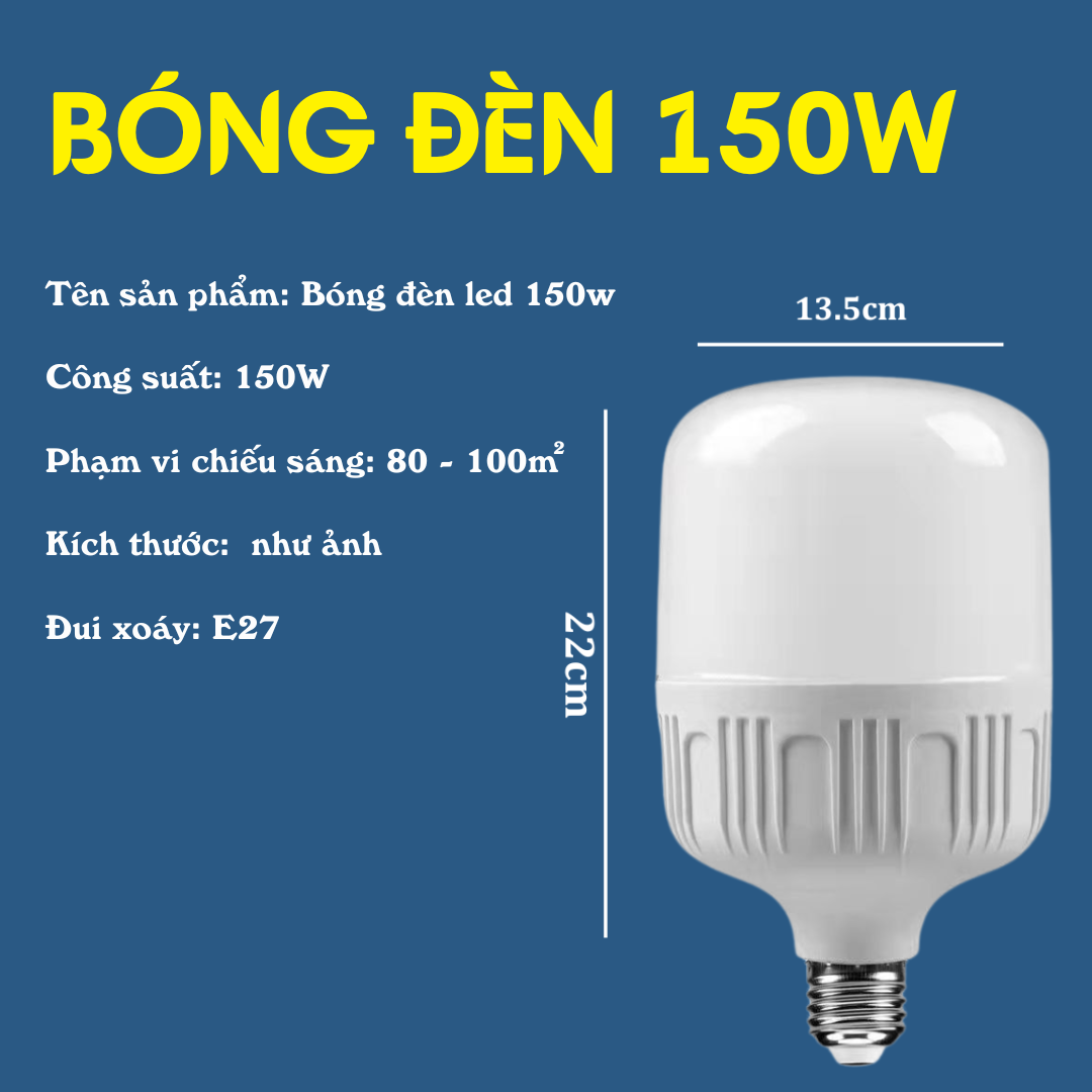 Bóng Đèn Led 150W MAKITO Cao Cấp Siêu Sáng Tiết Kiệm Điện Năng | Shopee ...
