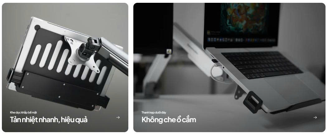 Giá treo laptop ngàm Vesa HyperWork LT02/ LT03 - Hàng Chính Hãng ...