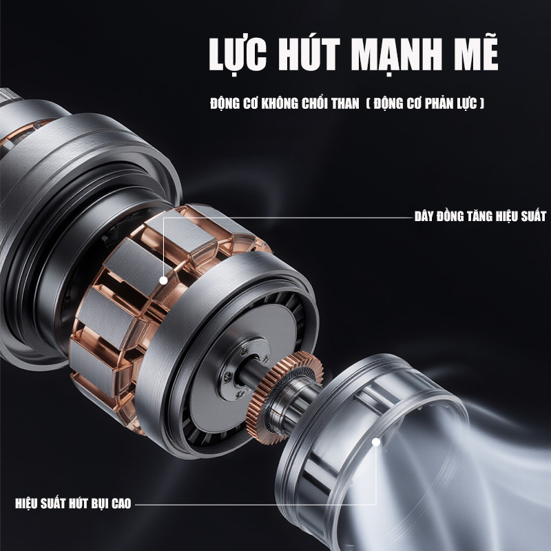 Máy hút bụi cầm tay mini không dây Lux Air V9