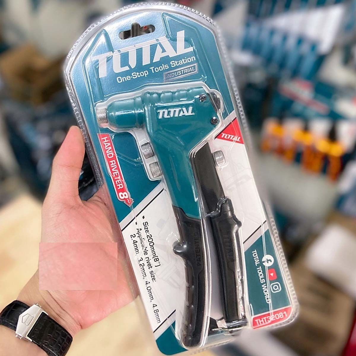 Kìm rút đinh TOTAL THT32105 kềm rút rivet 10,5