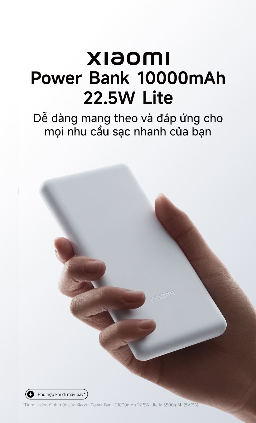 Sạc dự phòng Xiaomi Power Bank 10000mAh 22.5W Lite Nhỏ gọn, sạc nhanh, dùng mọi lúc mọi nơi – ảnh mô tả chi tiết 1