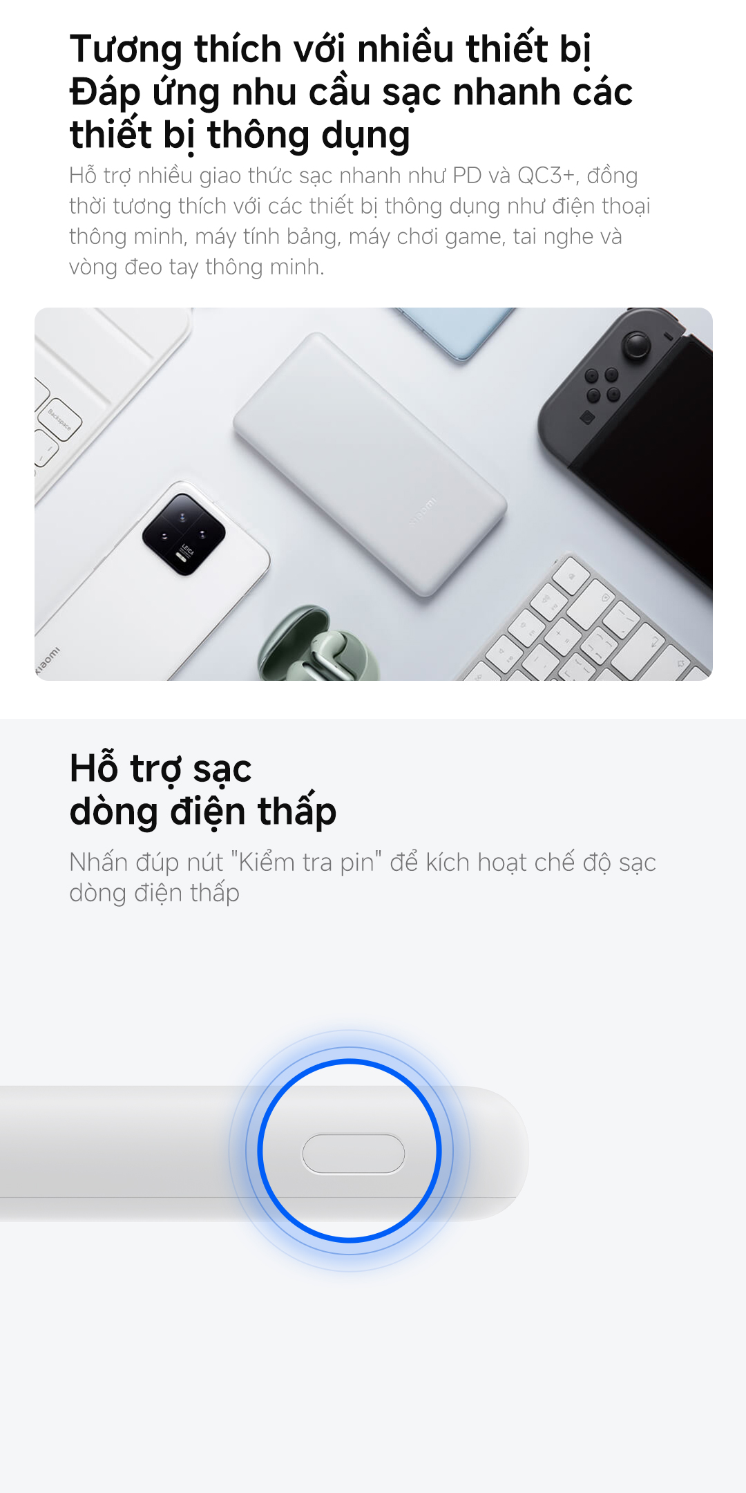 Sạc dự phòng Xiaomi Power Bank 10000mAh 22.5W Lite Nhỏ gọn, sạc nhanh, dùng mọi lúc mọi nơi – ảnh mô tả chi tiết 7