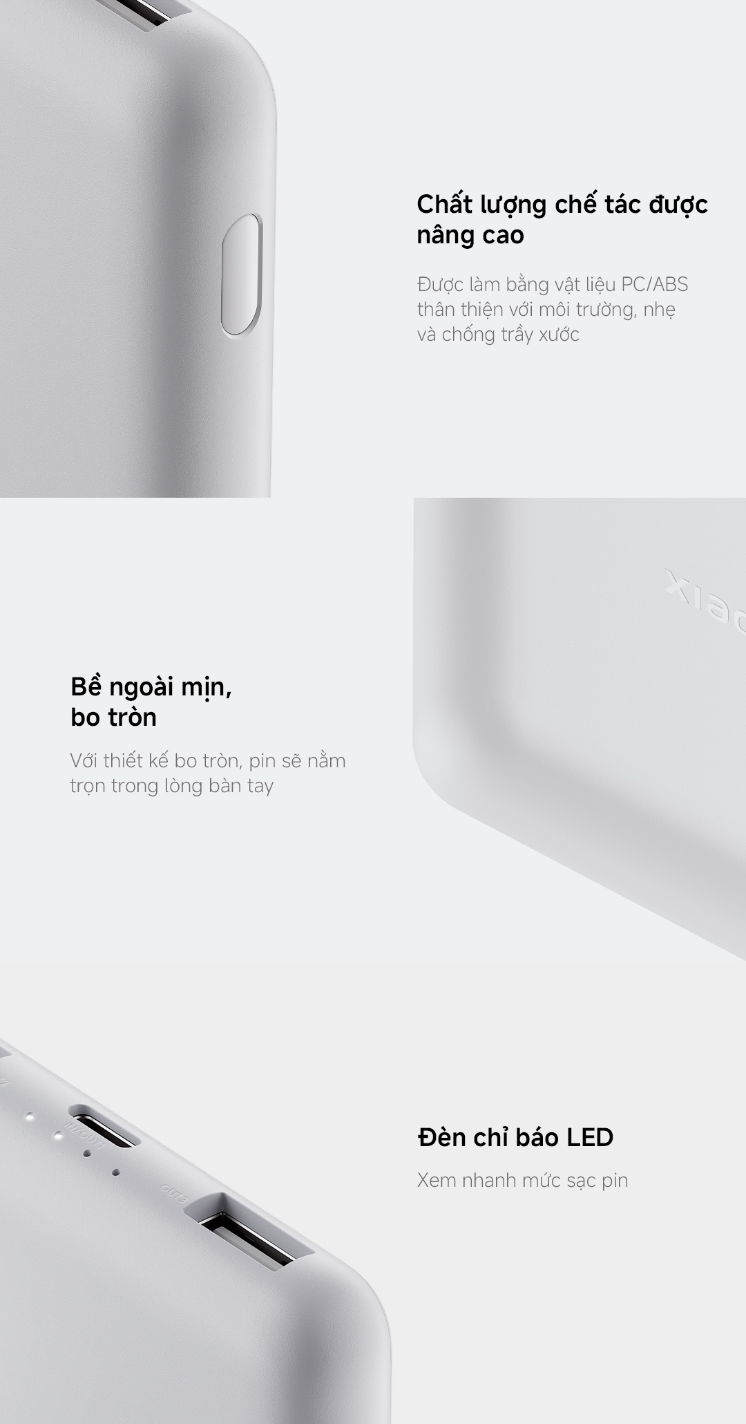 Sạc dự phòng Xiaomi Power Bank 10000mAh 22.5W Lite Nhỏ gọn, sạc nhanh, dùng mọi lúc mọi nơi – ảnh mô tả chi tiết 8