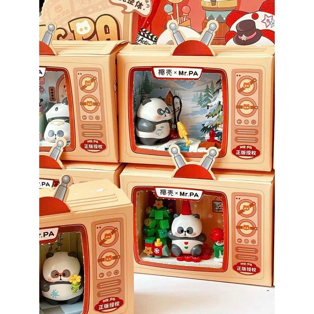 (Blind box) Bộ lắp ráp building blocks hộp mù Mr.PA Gấu Trúc hiệu LOZ ...