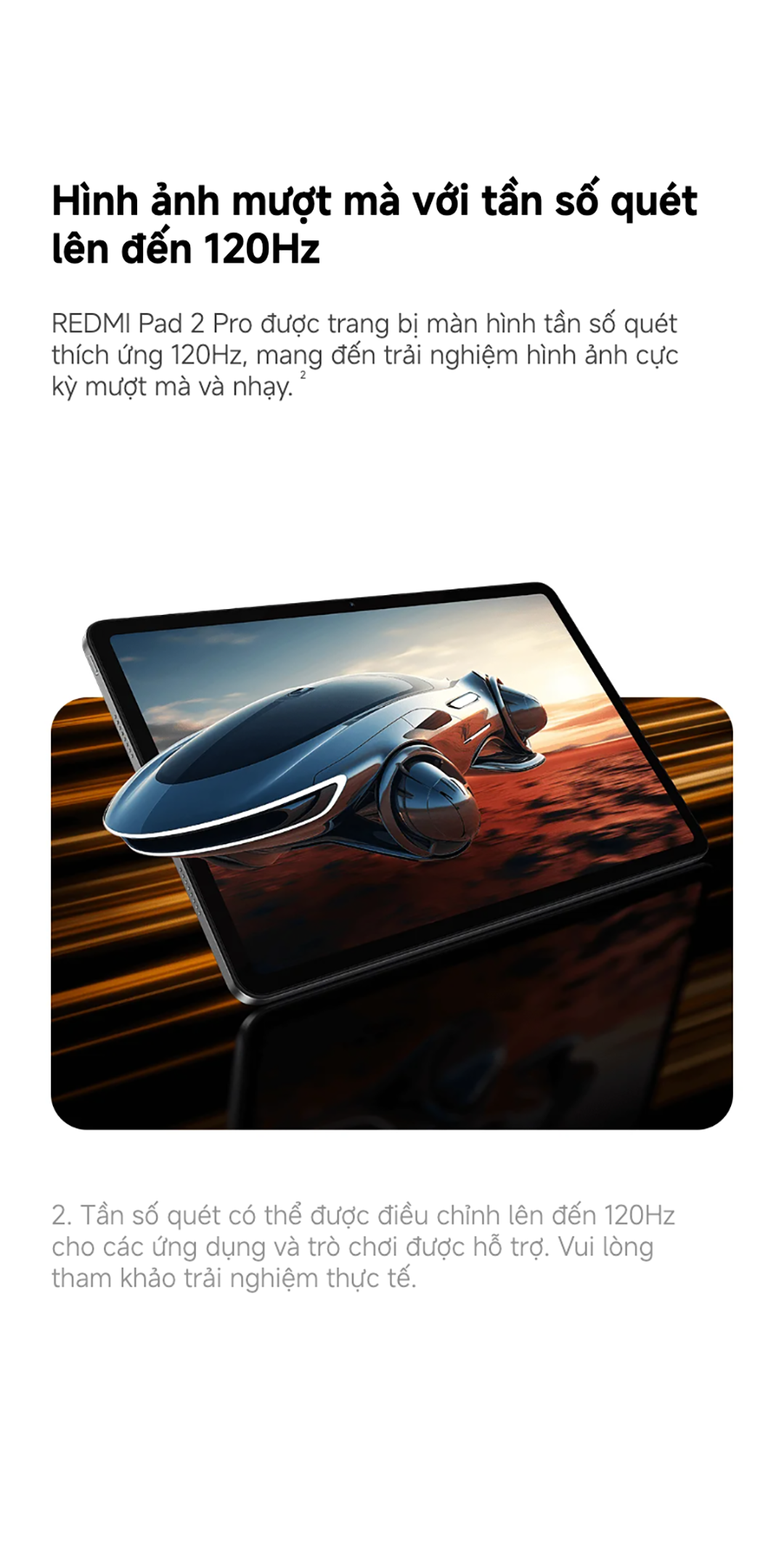 Xiaomi REDMI Pad 2 Pro | Màn hình 2.5K 12,1" sắc nét | Hình ảnh mượt mà với tần số quét lên đến 120Hz – ảnh mô tả chi tiết 5