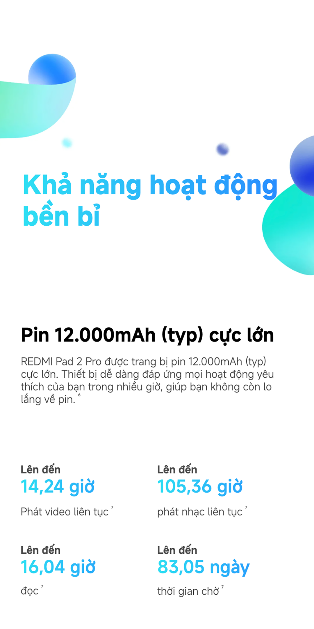 Xiaomi REDMI Pad 2 Pro | Màn hình 2.5K 12,1" sắc nét | Hình ảnh mượt mà với tần số quét lên đến 120Hz – ảnh mô tả chi tiết 8