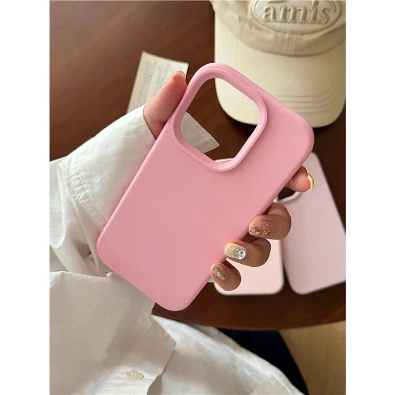 Ốp Lưng iPhone Chống Bẩn Lót Nhung Màu Hàn Quốc Dễ Thương Cho iP 7/8/X/XS/11/12/13/14/15/16/17/18/Pro/Max – ảnh mô tả chi tiết 10