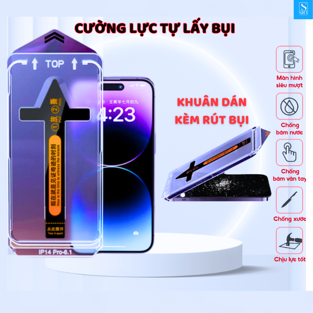 Kính cường lực chống nhìn trộm tự dán lọc bụi ESD iphone 17 18 ProMax 17 Air 16 ProMax 14 13 12 11 Pro Max Xs Xr 15 Plus – ảnh mô tả chi tiết 12