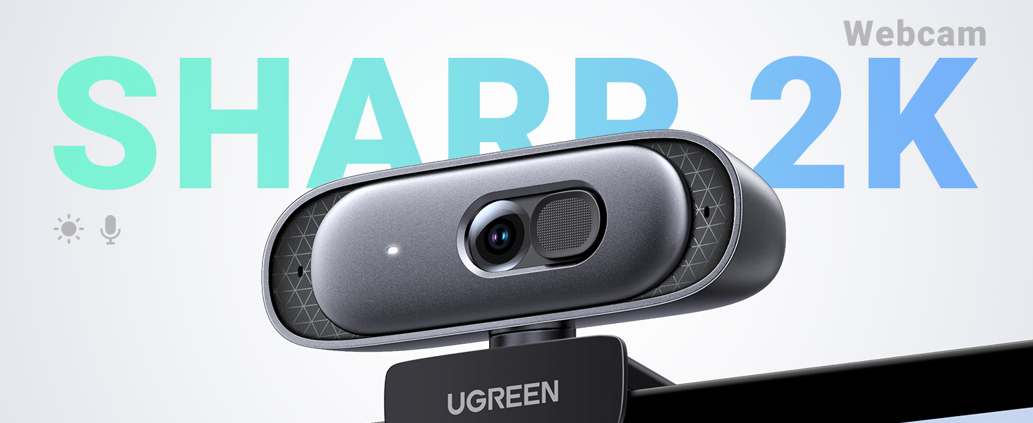 Webcam Ugreen 35626 độ phân giải 2K sắc nét chính hãng chube