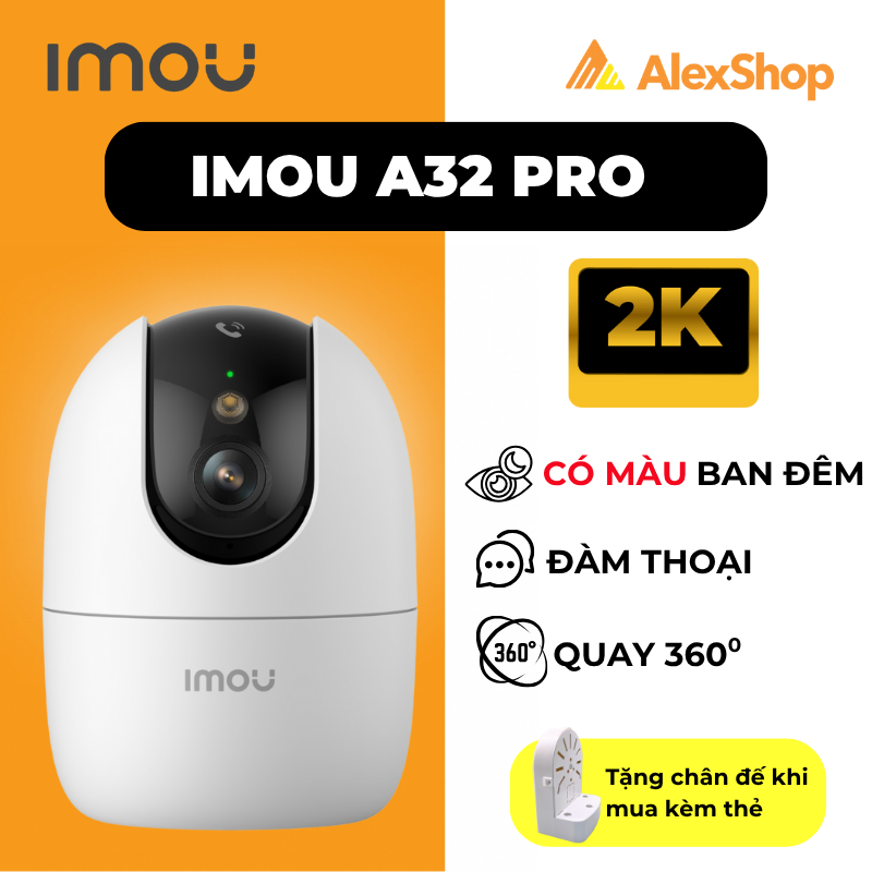 [3M] Camera Imou A32 Pro, Trong Nhà, Màu Ban Đêm IPC-A32P-PRO | Shopee ...