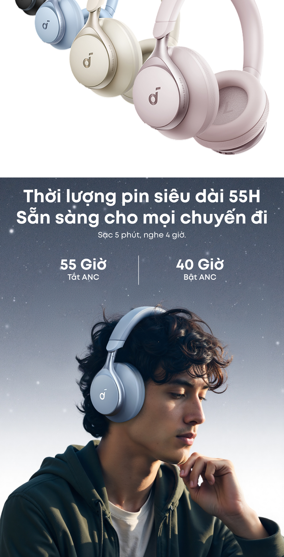 Ứng dụng Soundcore điều chỉnh EQ và các tùy chọn cá nhân hóa