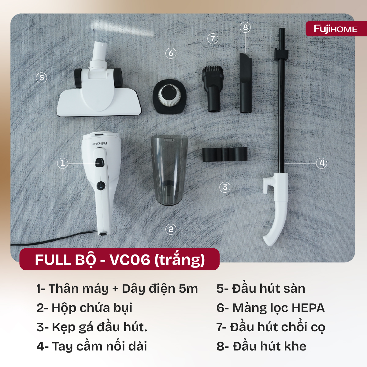 Bộ đầu hút đa năng hút khe bàn phím sofa và lông thú cưng