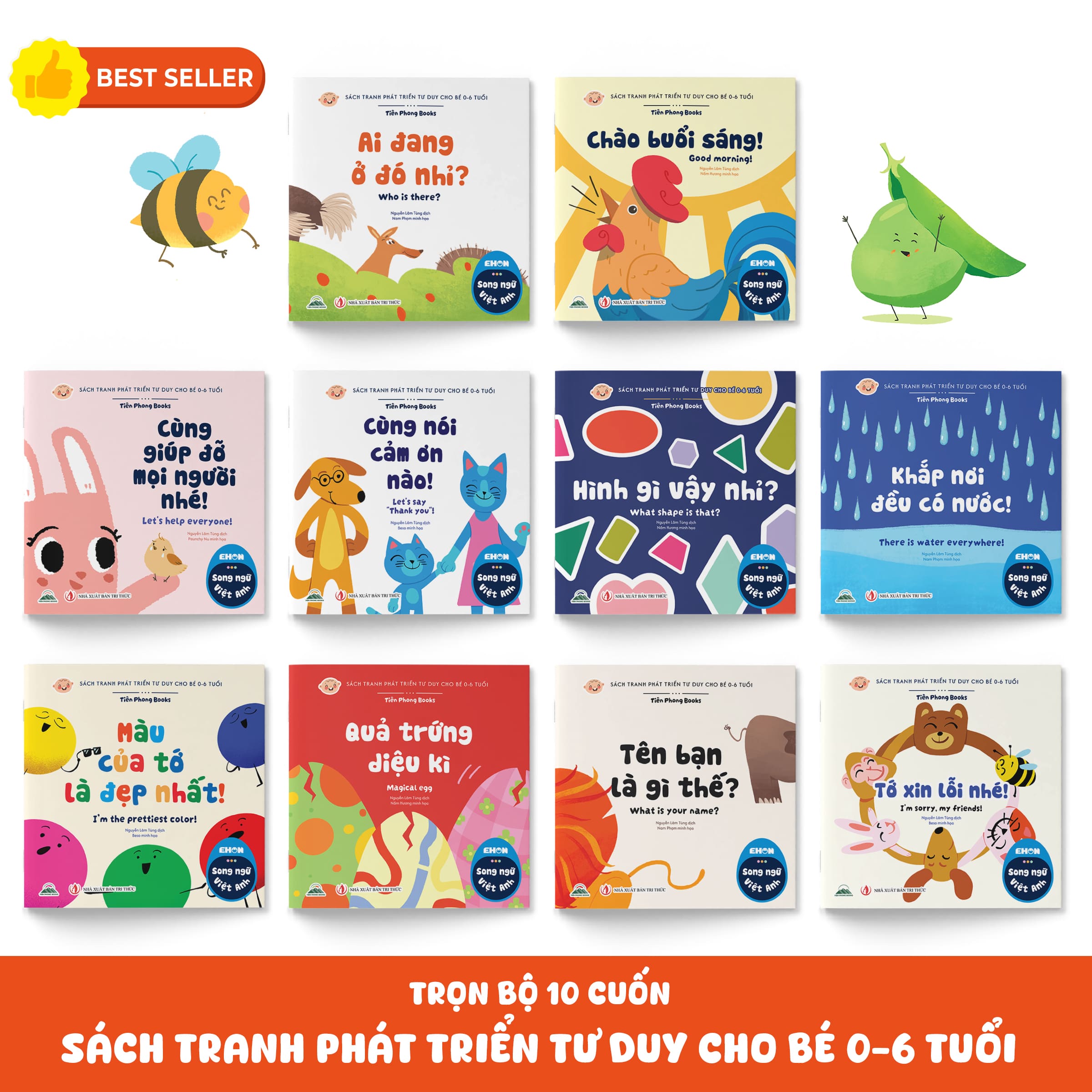 Sách Ehon - Phát Triển Tư Duy Cho Bé 0 - 6 Tuổi - Combo 10 Quyển Sách ...