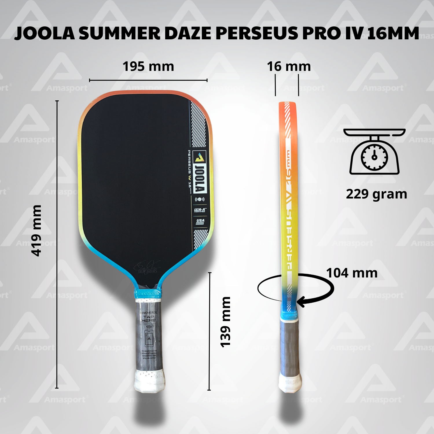 Vợt Pickleball Joola Mod Ta -15 Pro cân bằng sức mạnh và kiểm soát có ...