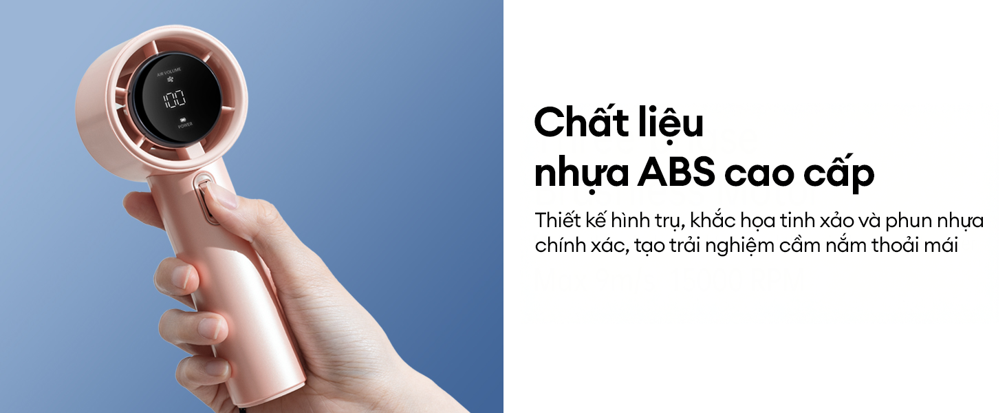 Chất liệu nhựa ABS của quạt JISULIFE FA53 PRO