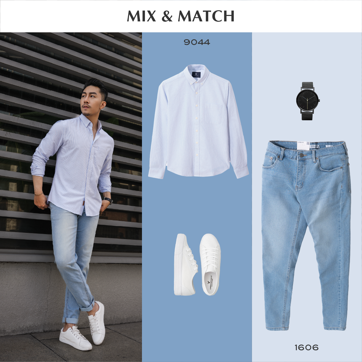 Quần Jean nam URBAN Co Giãn, dáng basic Slim  không ôm ,Không Bai Xù, Bền Màu Trẻ Trung NO.1606