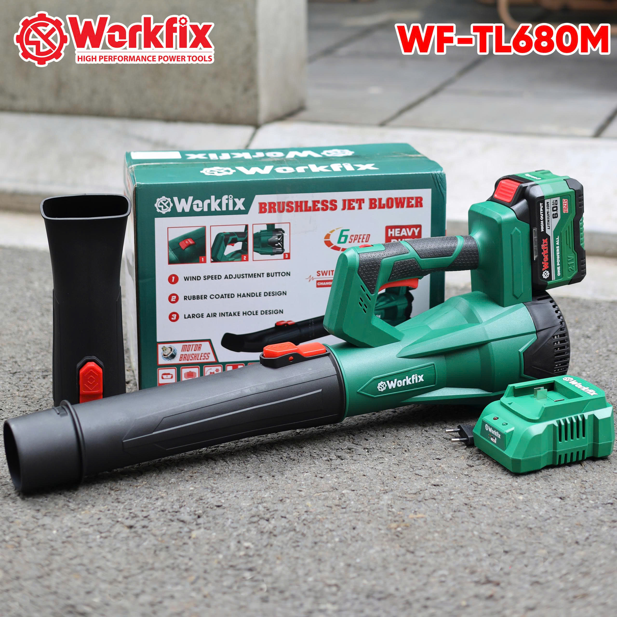 [Cải Tiến] Máy thổi lá WORKFIX WF-TL680M, 6 Cấp chỉnh tốc - Tốc độ 18 ...
