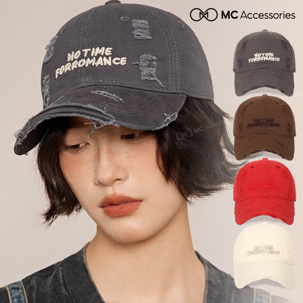 Mũ Lưỡi Trai Rách NO TIME Jussy Official Nón Kết Thời Trang Nam Nữ Chất ...