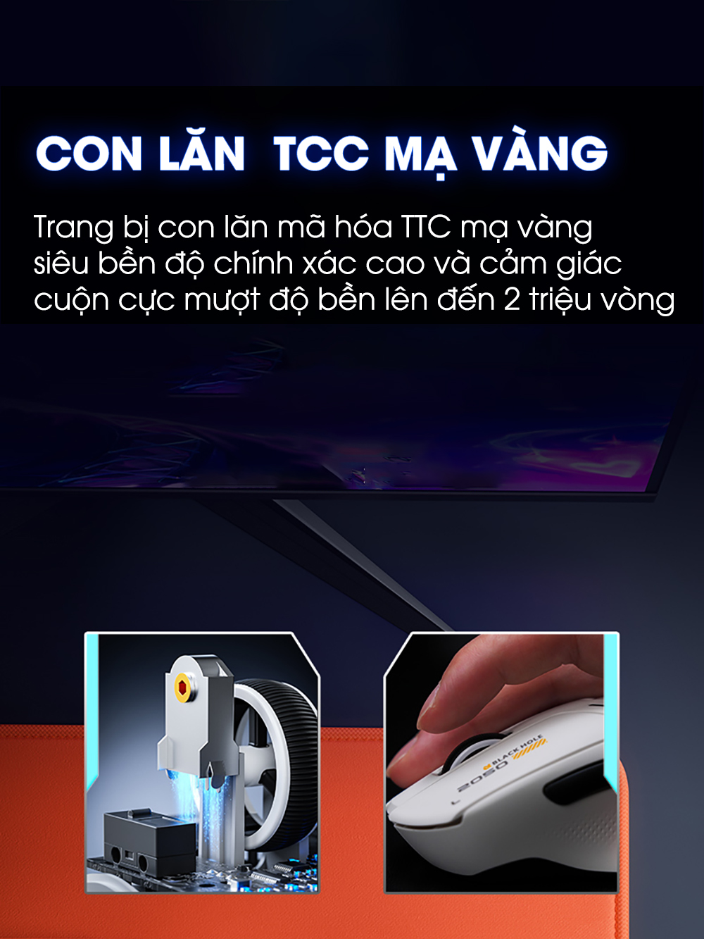 Chuột không dây bluetooth INPHIC IN10R gaming 8000hz 3 mode có app led ...