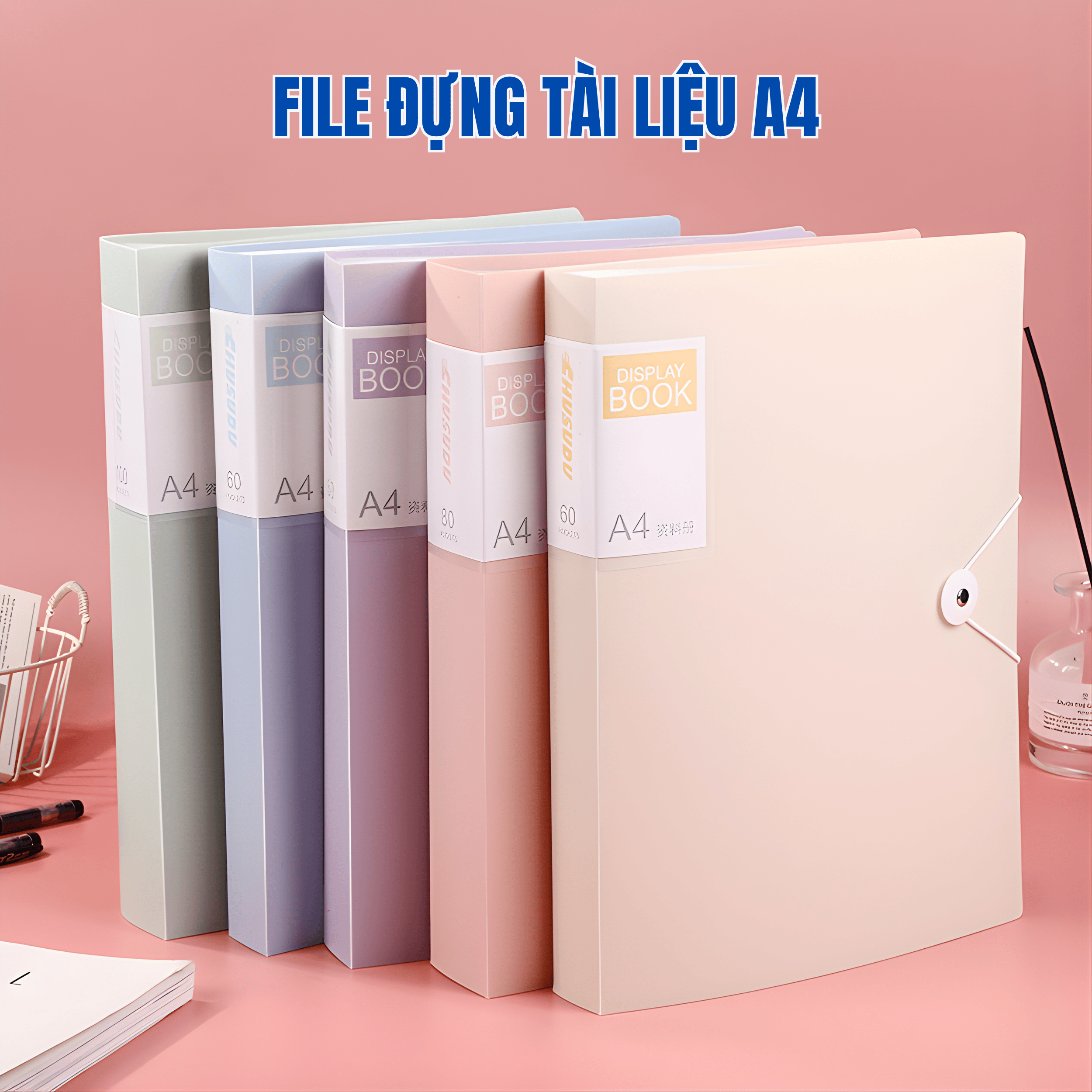 File lá đựng tài liệu a4 nhiều ngăn 30 lá 60 lá kẹp tài liệu văn phòng ...