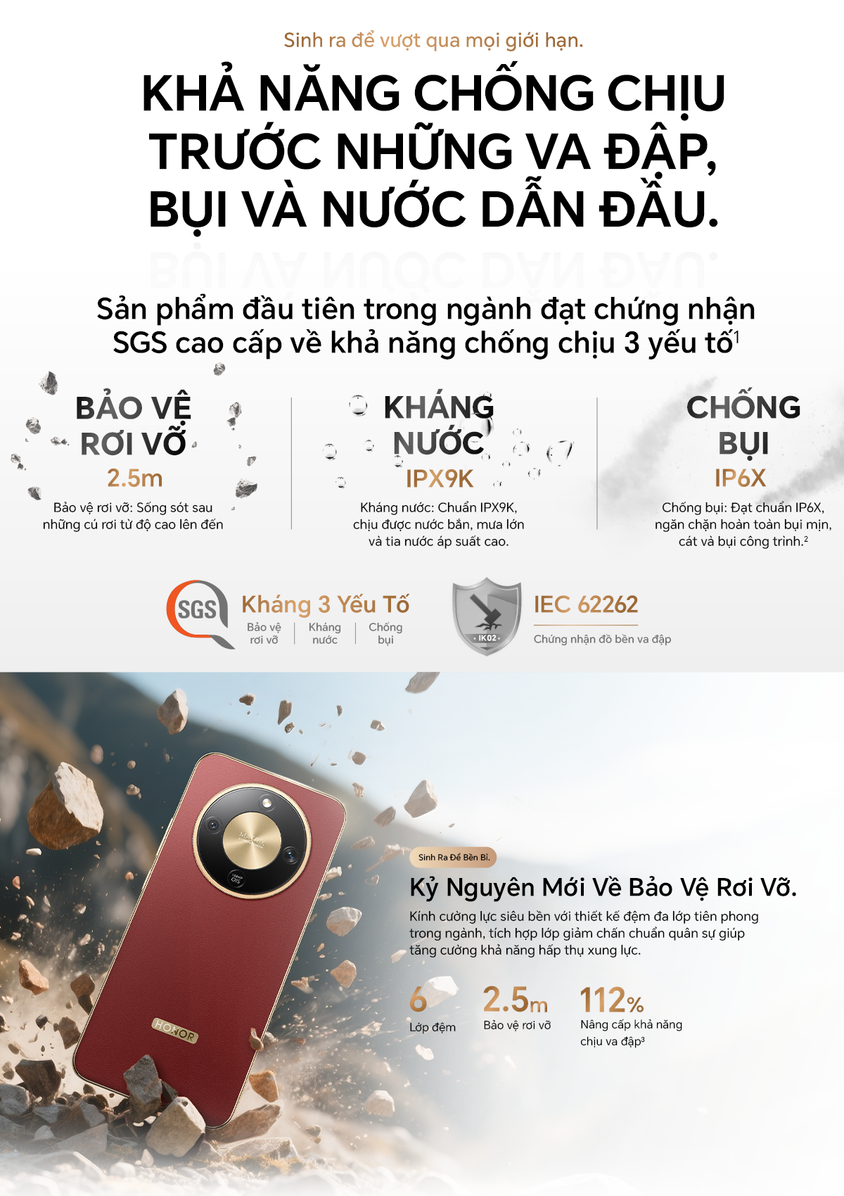 [ƯU ĐÃI ĐỘC QUYỀN] Điện Thoại HONOR X9d 5G 8GB/12GB + 256GB/512GB | Pin 8300mAh | Camera AI OIS 108 MP| BH 24 Tháng