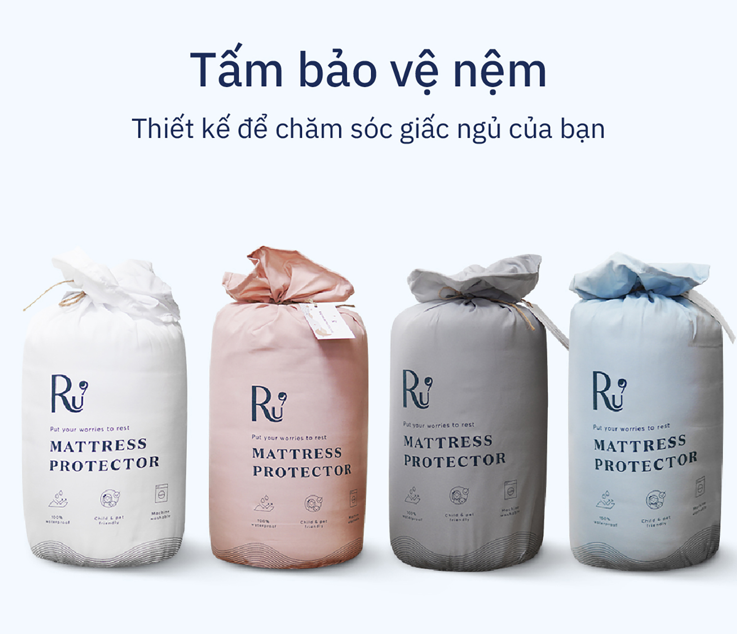 Tấm Bảo Vệ Nệm Ru9 | Mattress Protector | Chống Thấm Tuyệt Đối | Thông ...