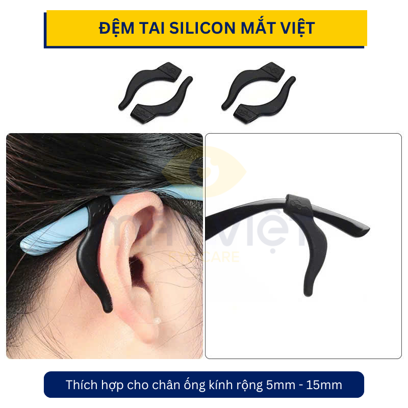 Đệm Chặn Càng Kính Silicon, Đệm Làm Êm Tai Chống Trượt, Giữ Kính Chống Rơi Khi Chơi Thể Thao, Phụ Kiện Kính Mắt Việt