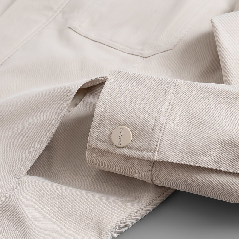 [LUXURY ITEM] Áo khoác Khaki 2 lớp BLOUSON JACKET TORANO Túi Ốp Cúc Rập ...
