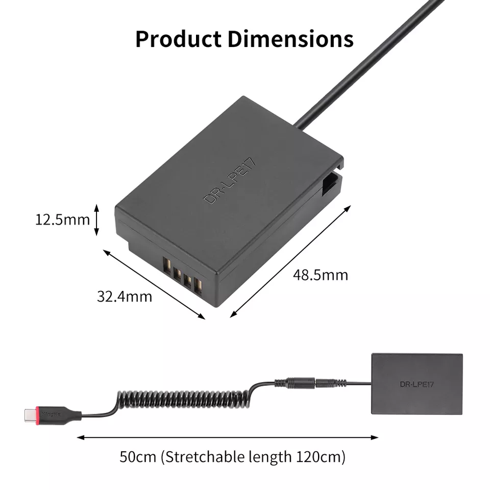 Dummy Type-C Canon LP-E17 | Pin giả pin ảo pin dummy battery Canon R50V ...